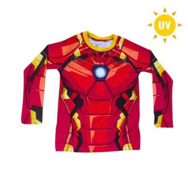 Imagem de Blusa Proteção UV do Homem de Ferro Infantil  de 2 a 8 Anos! - piccolo