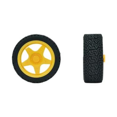 Imagem de Roda Robótica Plástica Mecanum TT Motor Acessórios Para Carro Intelige