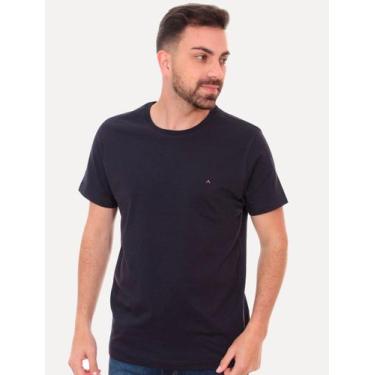 Imagem de Camiseta Aramis Masculina Basic Lisa Azul Marinho, XXL/GGG