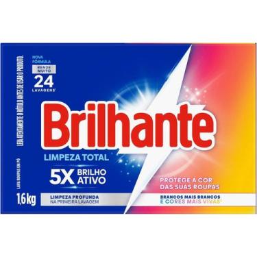 Imagem de Detergente Po Brilhante Limpeza Total Cartucho 1.6Kg