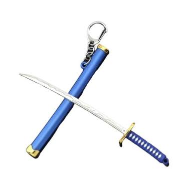 Imagem de Chaveiro De Mini Espada De Anime Para Homens E Mulheres, Katana Com Ba