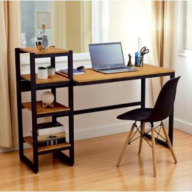 Imagem de MESA DE ESCRITÓRIO AÇO MDF ESTILO INDUSTRIAL ME01 Informar cor da estr