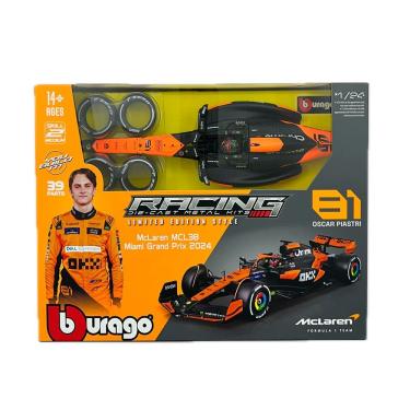 Imagem de Miniatura BBurago P/Montar F1 McLaren MCL38 Piastri 81 1:24