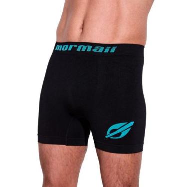 Imagem de Cueca Boxer Box Mormaii Cintura Média Durável Poliamida, Preto, P