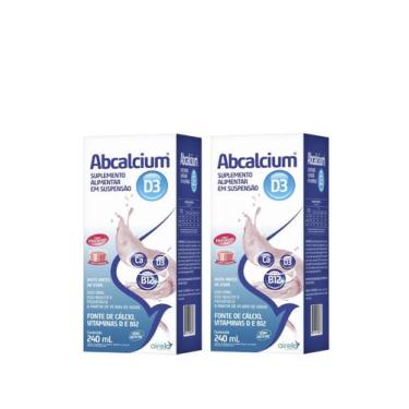 Imagem de Kit 2 Un Abcalcium Airela Suplemento Alimentar Líquido Vitamina B12, V