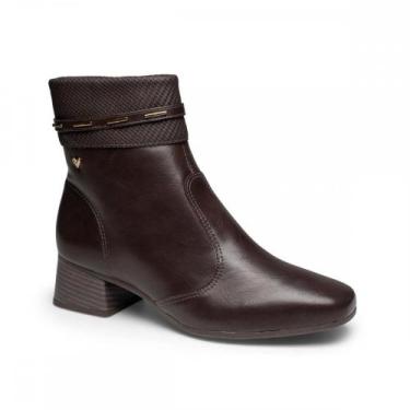 Imagem de Bota Mississipi JI052 Coturno Salto Bloco Feminino, Marrom, 36