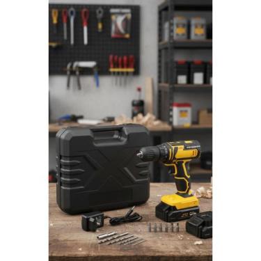 Imagem de Parafusadeira Furadeira 2 Baterias 20V Profissional - Congratulations 