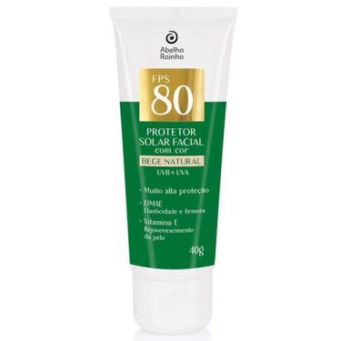 Imagem de Protetor solar facial fps 80 cor bege natural - 40g - ABELHA RAINHA