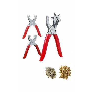 Imagem de Kit 3 Alicates: Vazador, Ilhós e Botão Metal - Congratulations Store