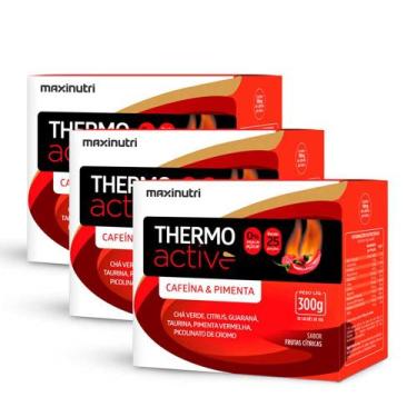 Imagem de Kit 03 Termogenico Thermo Active Frutas Cítricas Maxinutri