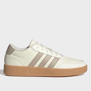 Imagem de Tênis Adidas Breaknet 3.0, Bege, Marrom, 36