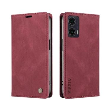 Imagem de Capa Flip De Couro Para Motorola Moto G Series G86 G85 G84 G75 G56 G55