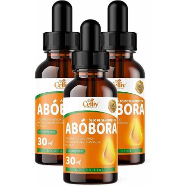 Imagem de Kit Com 03 - Óleo de Semente de Abóbora + Vitamina E 30ml Celliv-Unissex