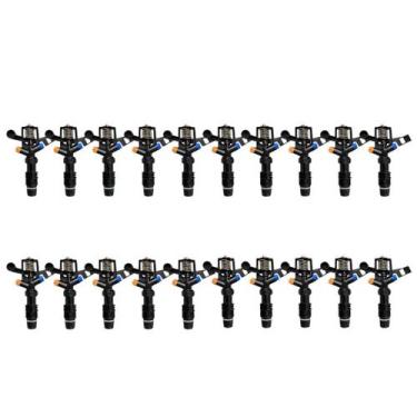 Imagem de Kit 20 Aspersor Impacto Irrigador Horta Rosca Alcance 29m - Bruartt