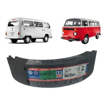 Imagem de Jogo Lona Freio Traseiro Kombi Após 1982 Clipper Flex Gurgel Fras-Le