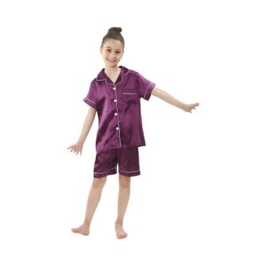 Imagem de Conjunto De Pijamas Para Crianças E Adolescentes, Meninas E Meninos, R