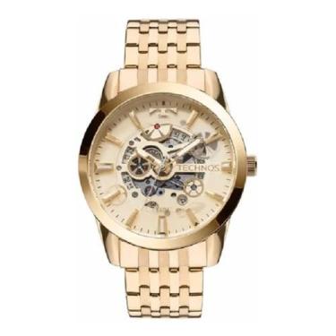Imagem de Relógio Technos Masculino Automático 8205nq4x Esqueleto, Dourado