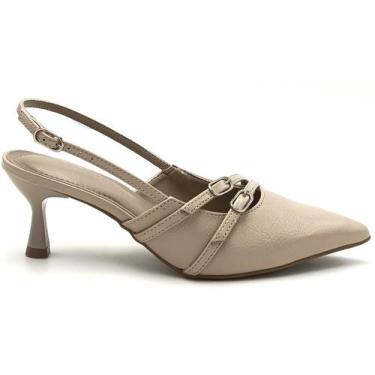 Imagem de Sapato Feminino Scarpin Slingback Via Marte 155-003-02, Ginger, 36