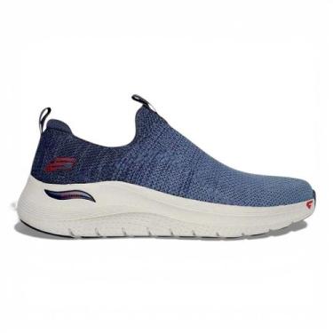 Imagem de Tênis Skechers Arch Fit 2 Farum Ref 232704BR Masculino, 40, Azul marin