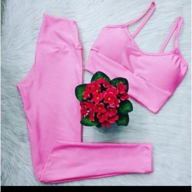 Imagem de Conjunto academia rosa bebê - Thaina modas 