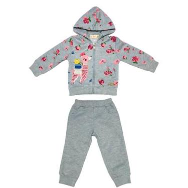 Imagem de Conjunto Infantil Menina Moletom Inverno  - Kiki & Mily, 2, Cinza