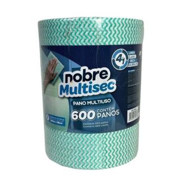 Imagem de Pano De Limpeza Multiuso Nobre 600 Panos Rolo 240 Mt Verde
