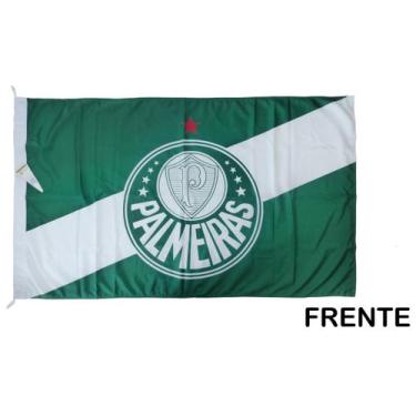 Imagem de Bandeira Palmeiras FAN Licenciada DuplaFace 77x128cm JC Bandeiras - JC