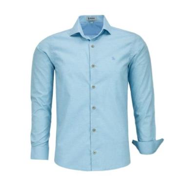 Imagem de Camisa Social Masculina Amil Manga Longa Comfort Sem Bolso Linho 1809 