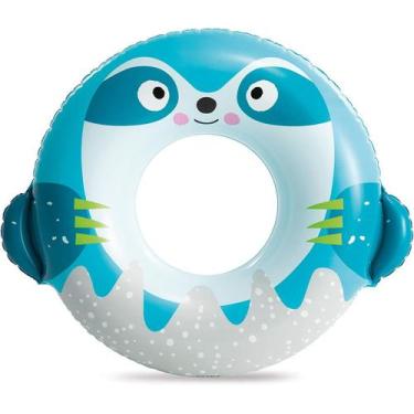 Imagem de Boia Inflável Infantil Bicho Preguiça Azul - Intex 59266