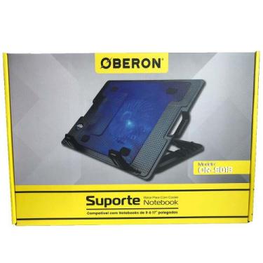 Imagem de Suporte Notebook Cooler Led até 17" Base Com Ventilação Apoio Usb Adic