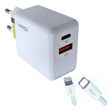 Imagem de Carregador Turbo Rpido Branco Para Iphone 13