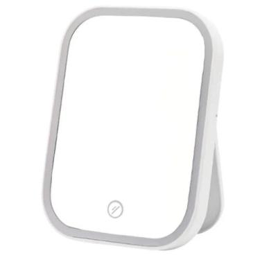 Imagem de Espelho De Maquiagem Com Led Touch Recarregável - Lelong., Branco