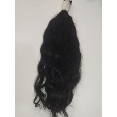 Imagem de Cabelo Preto cacheado aberto 50cm - ARA
