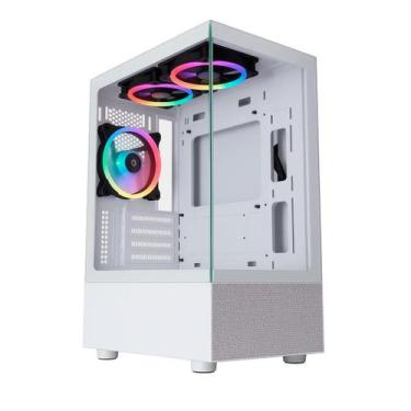 Imagem de Gabinete Gamer Aquário K-Mex Medusa - Vidro Temperado - Micro ATX - Br