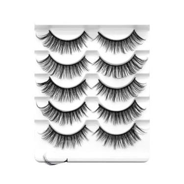 Imagem de Cílios Postiços Cat Eye Manga Veltrinay C Curl Com Efeito Natural E Po