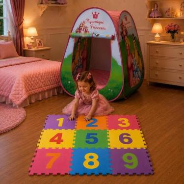 Imagem de Toca Barraca Infantil Tapete EVA Numérico Didático Educativo - DM Toys