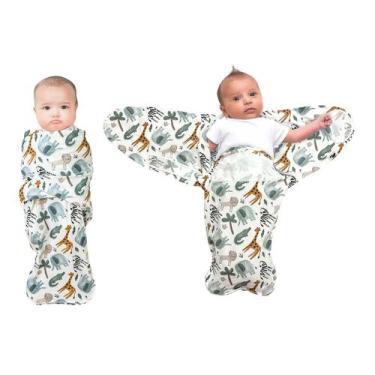 Imagem de Saco de dormir Norani Snugababe Swaddle Pod Safari Print