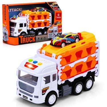 Imagem de Caminhão Pista Fricção Lançador Carrinho Infantil - Castela - Castela 