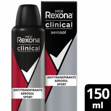 Imagem de Desodorante rexona clinical aerosol masculino sport 150 ml