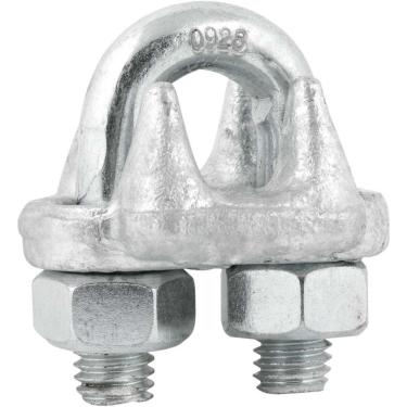 Imagem de Clips para Cabo de Aço Vonder Plus com Acabamento Galvanizado a Fogo para Uso Industrial em Aço Carbono 12,70MM