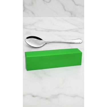 Imagem de Conj. 12 Colheres Sobremesa Aço Inox 3,8x16,5cm - Congratulations Stor