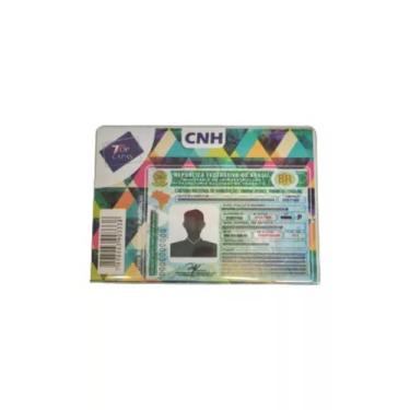 Imagem de Capa protetora para cnh e novo rg porta documento transparente flexíve