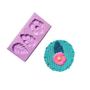 Imagem de Confeitaria dos moldes, F785 MOLDE DE SILICONE FOLHAS CONFEITARIA ARTESANATO