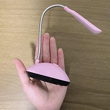 Imagem de Mini Luminária Portátil De Mesa Ajustavél Para Leitura 360° (Rosa)