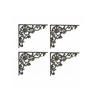 Imagem de Kit 04 Cantoneiras N07 Em Ferro Fundido - Cor Preto em Hera