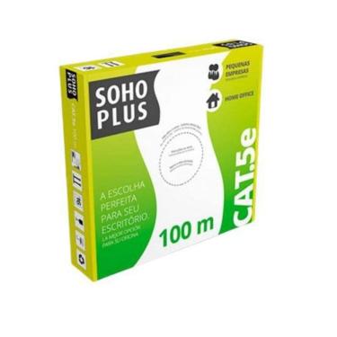 Imagem de Cabo De Rede Cat.5E Sohoplus Furukawa Azul Claro 100m