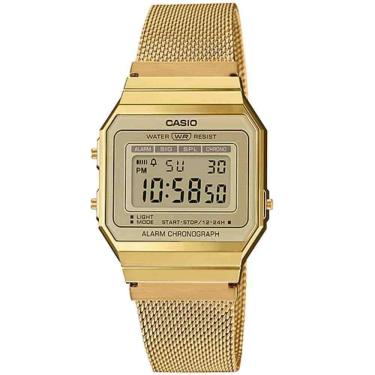 Imagem de Relogio Casio Unisex Slim Dourado Vintage Retro A700wmg-9a