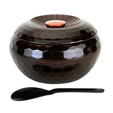 Imagem de JapanBargain 2076, tigela de servir arroz de plástico japonês, 3 porções, corte diamante