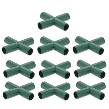Imagem de YPeng tubos PVC 16 mm para plástico estufa, conector construção 5 tipos tubulação, suporte estável, conexões tubos transversais para conexão barraca, construção móveis