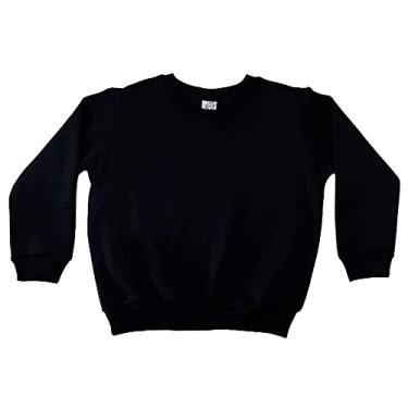 Imagem de Blusa de Moletom Infantil, Baby Deluxe, Preto, 16 Anos